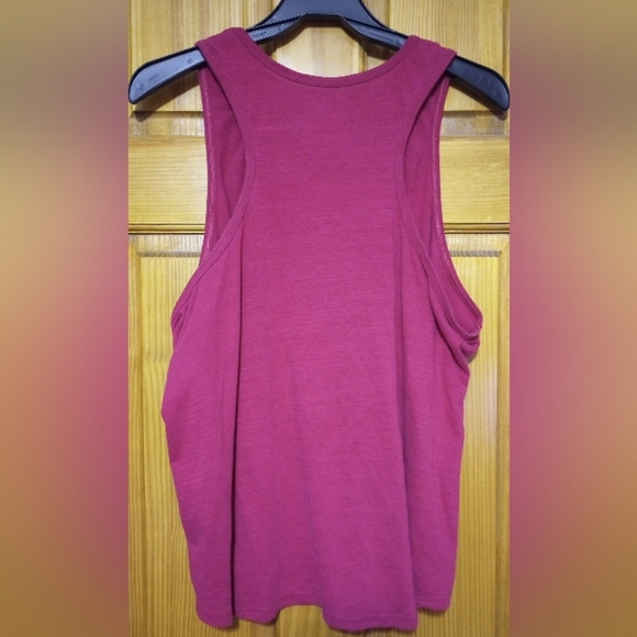 Women's Burgundy Tank Top, Size 2X - Picture 2 of 4